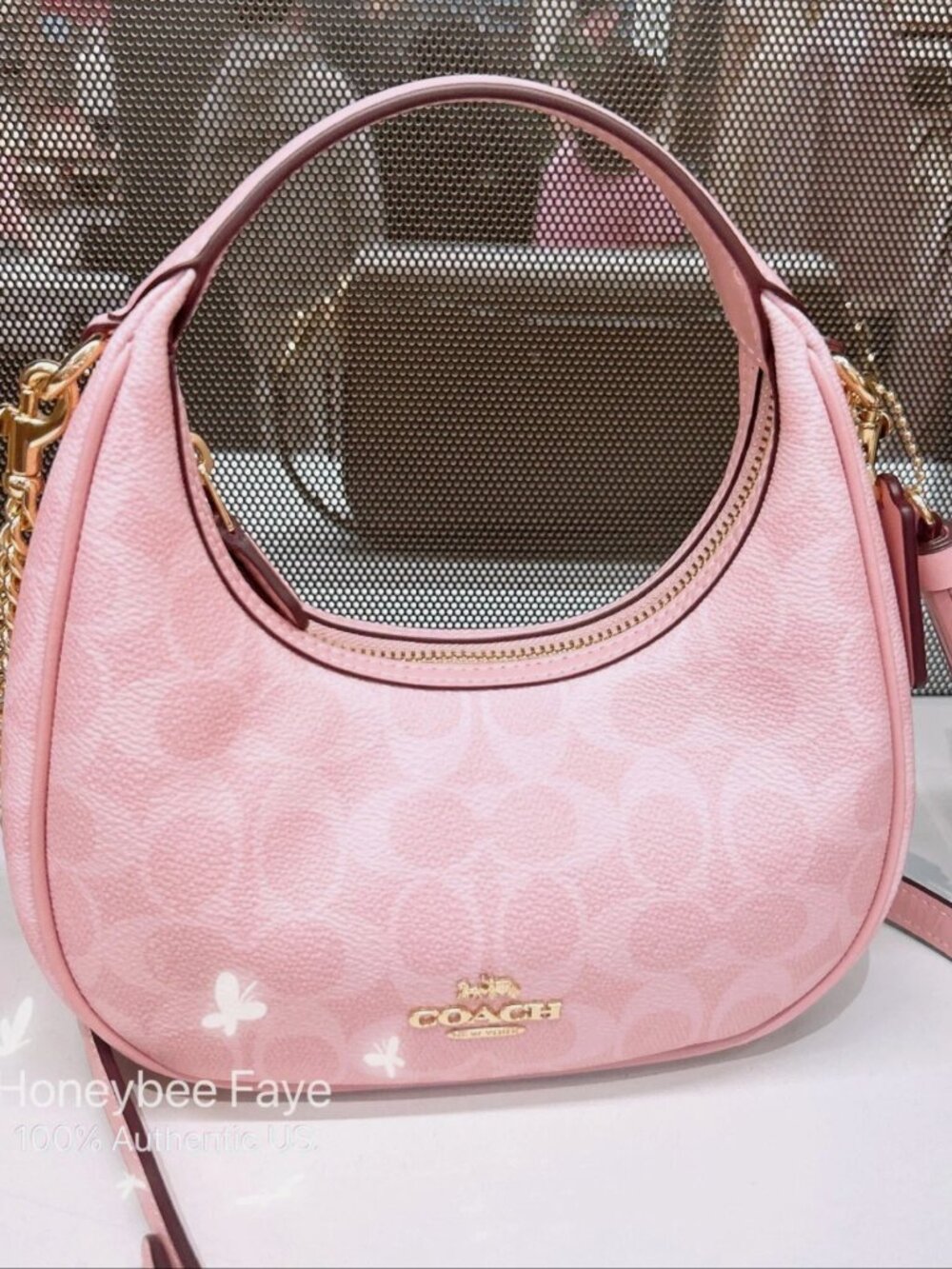 NWT Coach Carmen Mini Crossbody Bag CAM83 Powder Pink